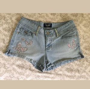 ANGELS Brand Juniors Butterfly Sequin Shorts 7